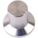 K024S Knob Solid Aluminum 30×18×28mm Ø6mm Silver