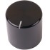 K032B Knob Solid Aluminum 25x25mm Ø6mm Black