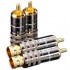 FURUTECH FP-104 (G) Connecteurs RCA plaqué Or Ø8.3mm (Set x4)