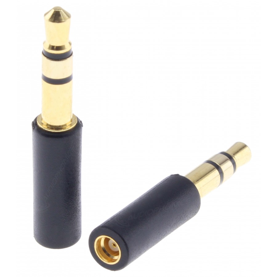 thumbnail image 2 of Steren 24-Pack 3.5mm Female To 1/4-Inch Male Stereo Headphone Adapter – Black Bulk Audio Converter 2 of 3