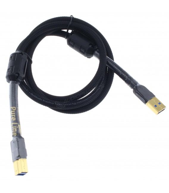 Cable USB-A to USB-B 3.0 Shielded OFC Copper Gold-plated 1m