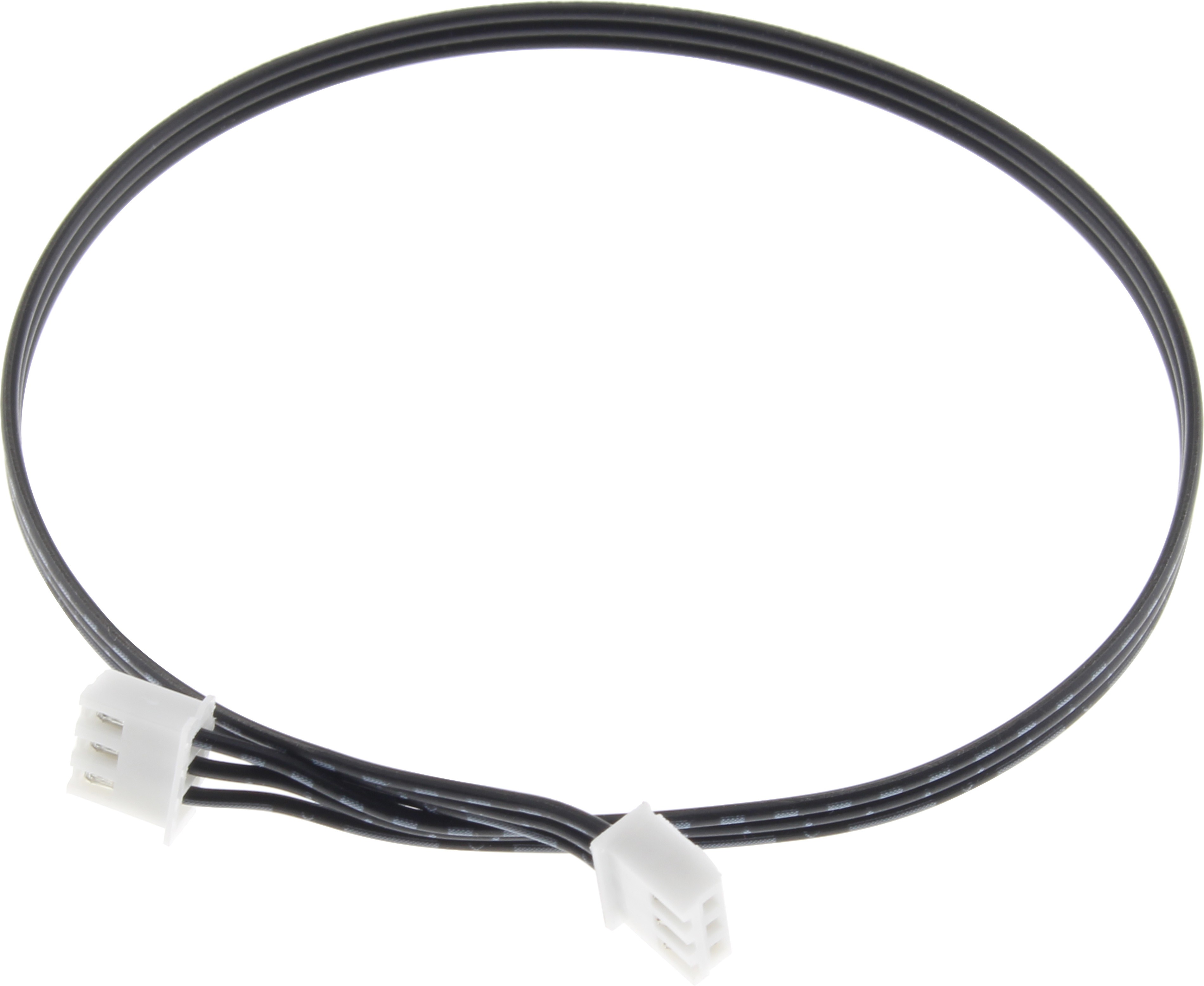 XH 2.54mm Cable Female / Female 3 Poles 2 Connectors 30cm Black (Unit)