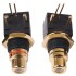 ELECAUDIO ER-106 Embases RCA Plaqué Or pour CI (La paire)