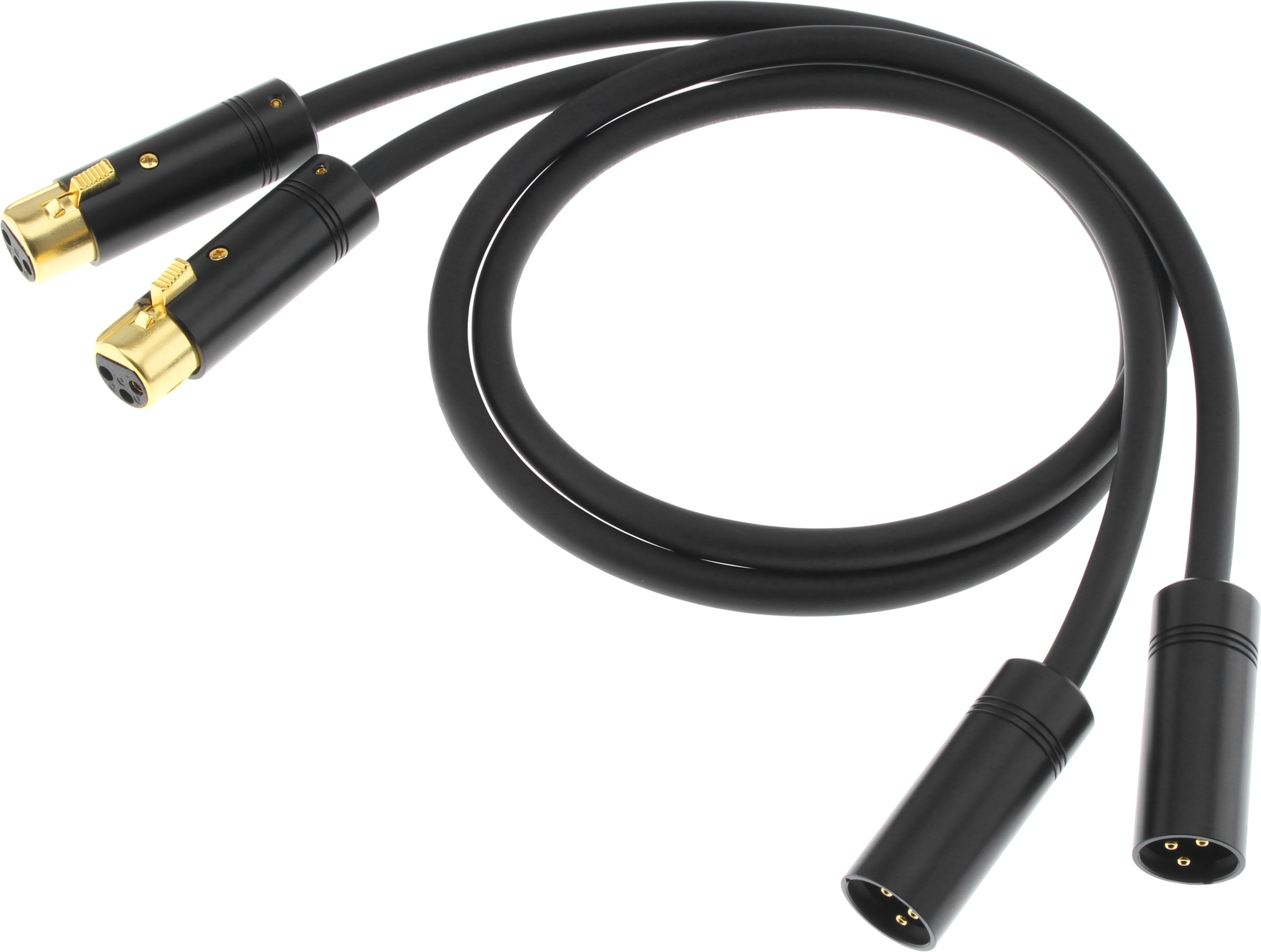 AUDIOPHONICS STEALTH XLR Interconnect Cable XLR-XLR OCC Copper 1.5m (Pair)