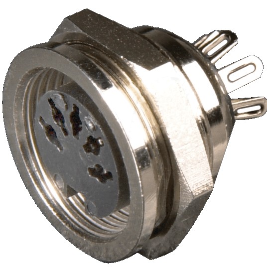 Female DIN Plug 6 Pins 240° Ø20mm