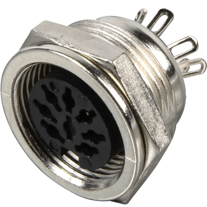 DIN inlet Female 7 pin 270° Ø20mm