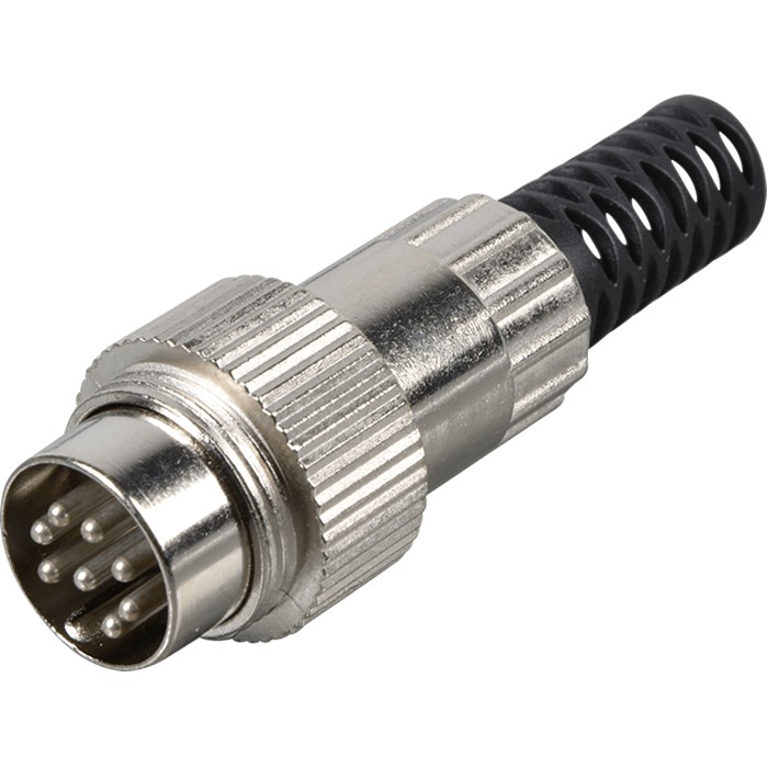 Male DIN Connector 8 Pins 270° with Reducer