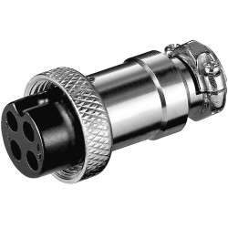 Female Microphone Connector 4 pins Ø14.2mm