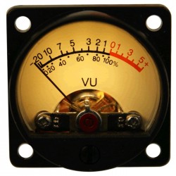 TEK Vumétre Rond rétroéclairage jaune dB Ø 34 mm