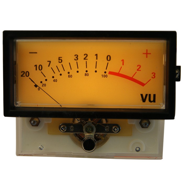 TEK Vu-meter 82.5mm Bulb backlight -20dB