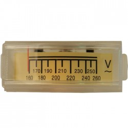 TEK Voltmètre rétroéclairage orange 160-260V 49 mm