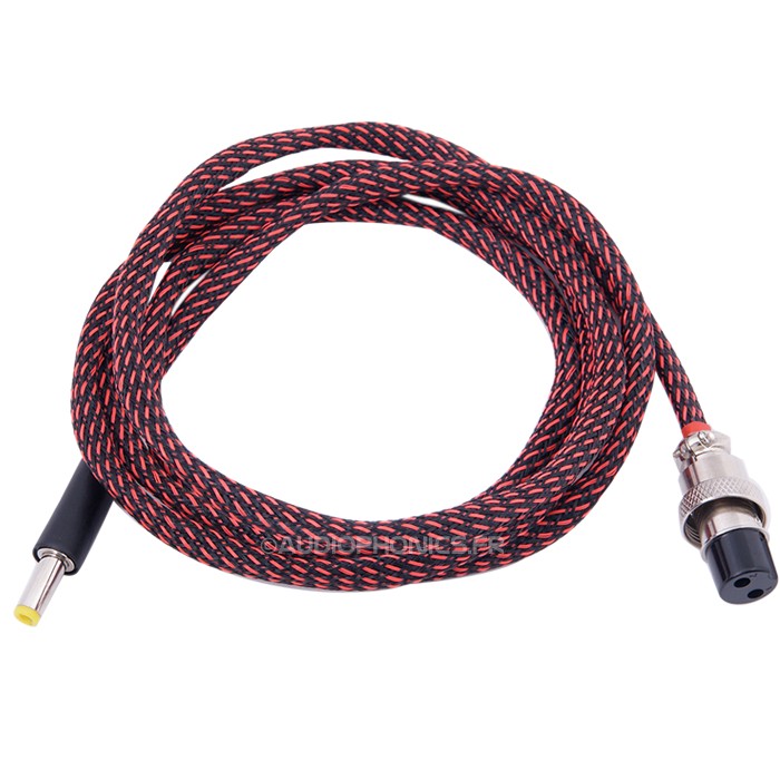 DC Jack to Microphone / Aviation Connector for 1.5m Power Supply