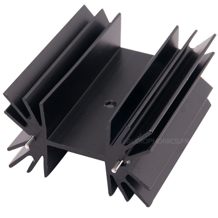 5pcs 25*16*10mm Black Anodized Aluminium Heat Sink For Memory/TO-126/IC TO-3 