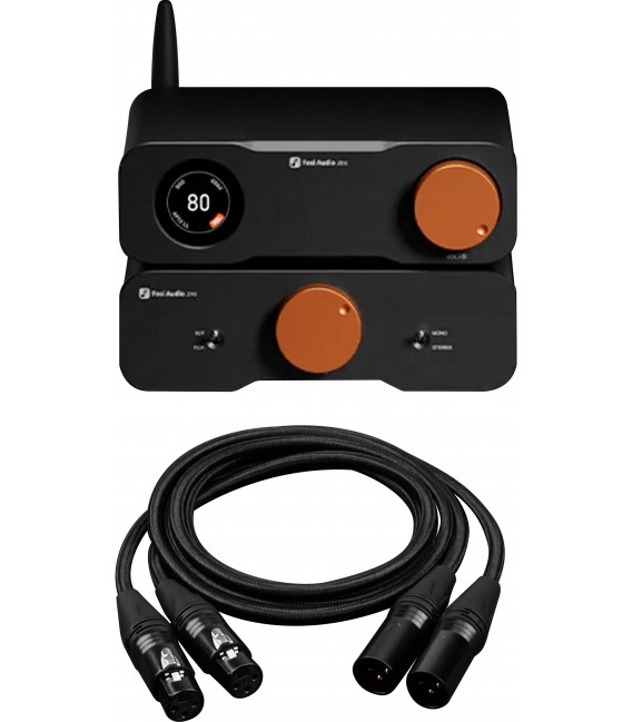 Pack Fosi Audio ZD3 DAC + ZA3 Amplifier + ATAudio King Wolf