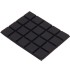 Pieds Polyuréthane 3M 59x47x3mm Noir (Set x20)