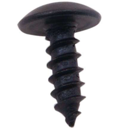 Vis à Bois TRZ Tête Bombée Pozidrive Acier M4x12mm Noire (x25)