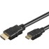 HDMI Cable High Speed ​​Ethernet Mini-HDMI to HDMI 1.5m
