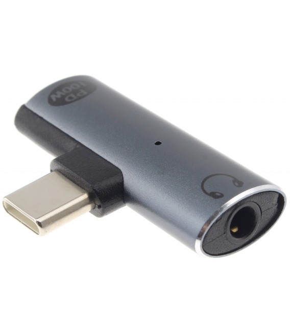 DAC Adapter USB-C Male to USB-C / Jack 3.5mm Female