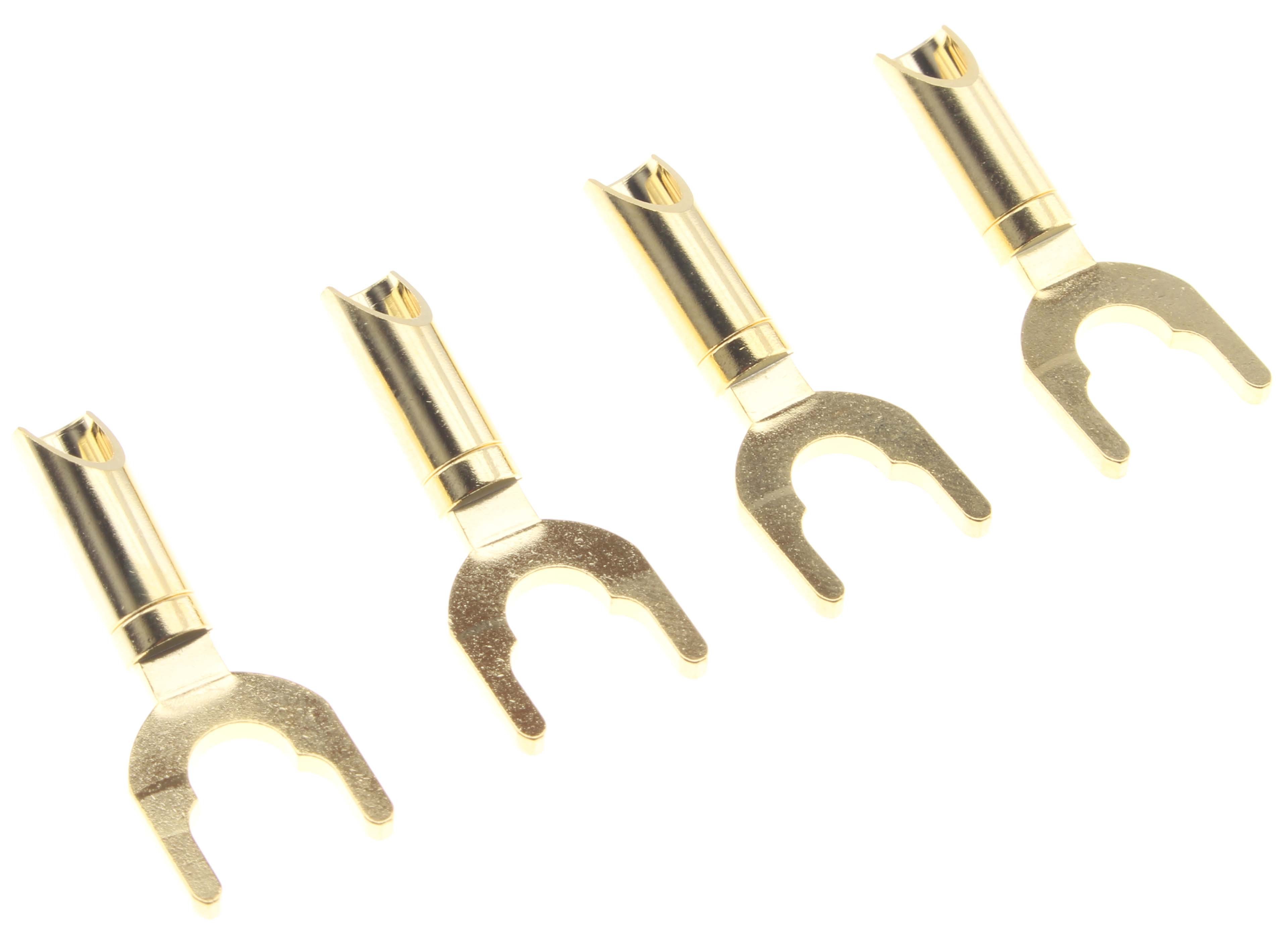 Viablue T6s Spade Plug Gold Plated 24K (Set x4)