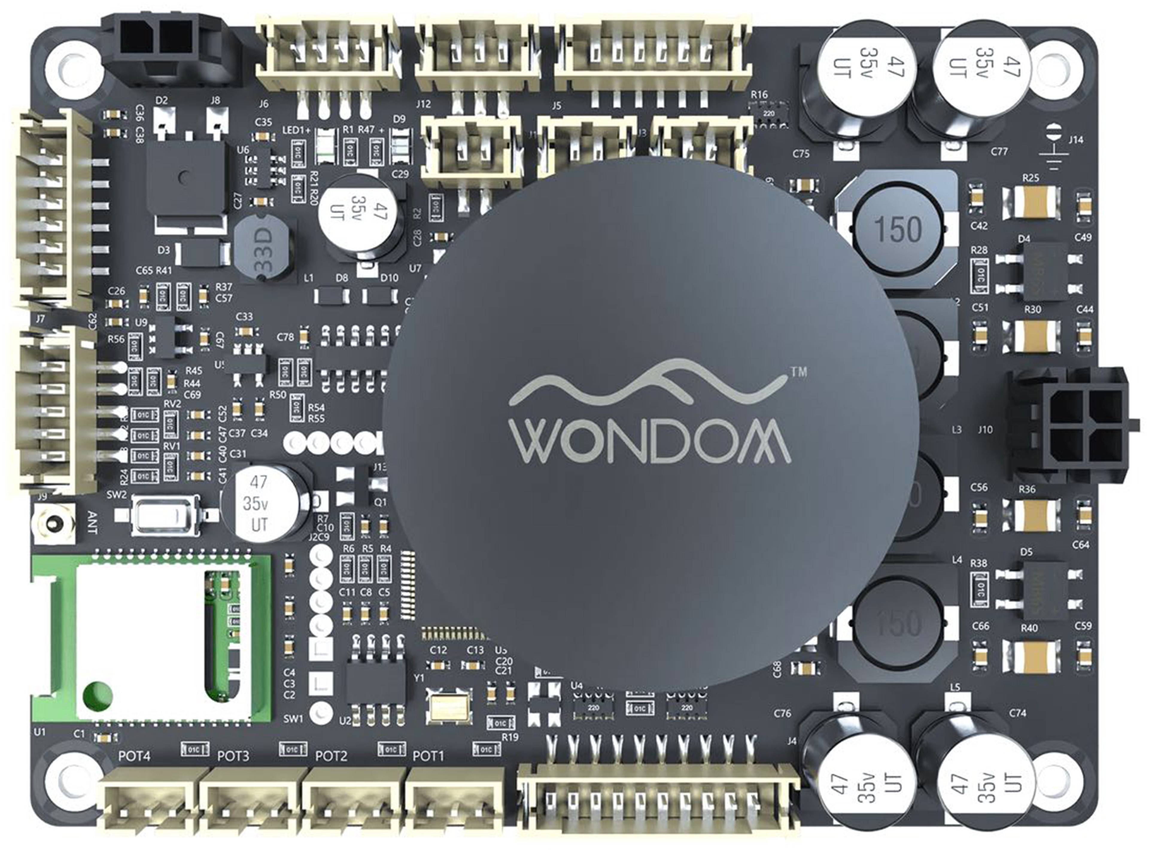 WONDOM JAB3+ Module Amplificateur Class D Bluetooth 5.0 DSP ADAU1701 1x100W 4 Ohm