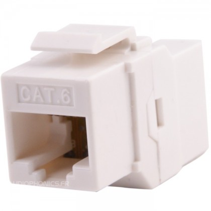 Keystone RJ45 Embase passe cloison RJ45