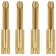 VIABLUE T8 Banana Plugs Gold Plated Ø5mm (Set x4)
