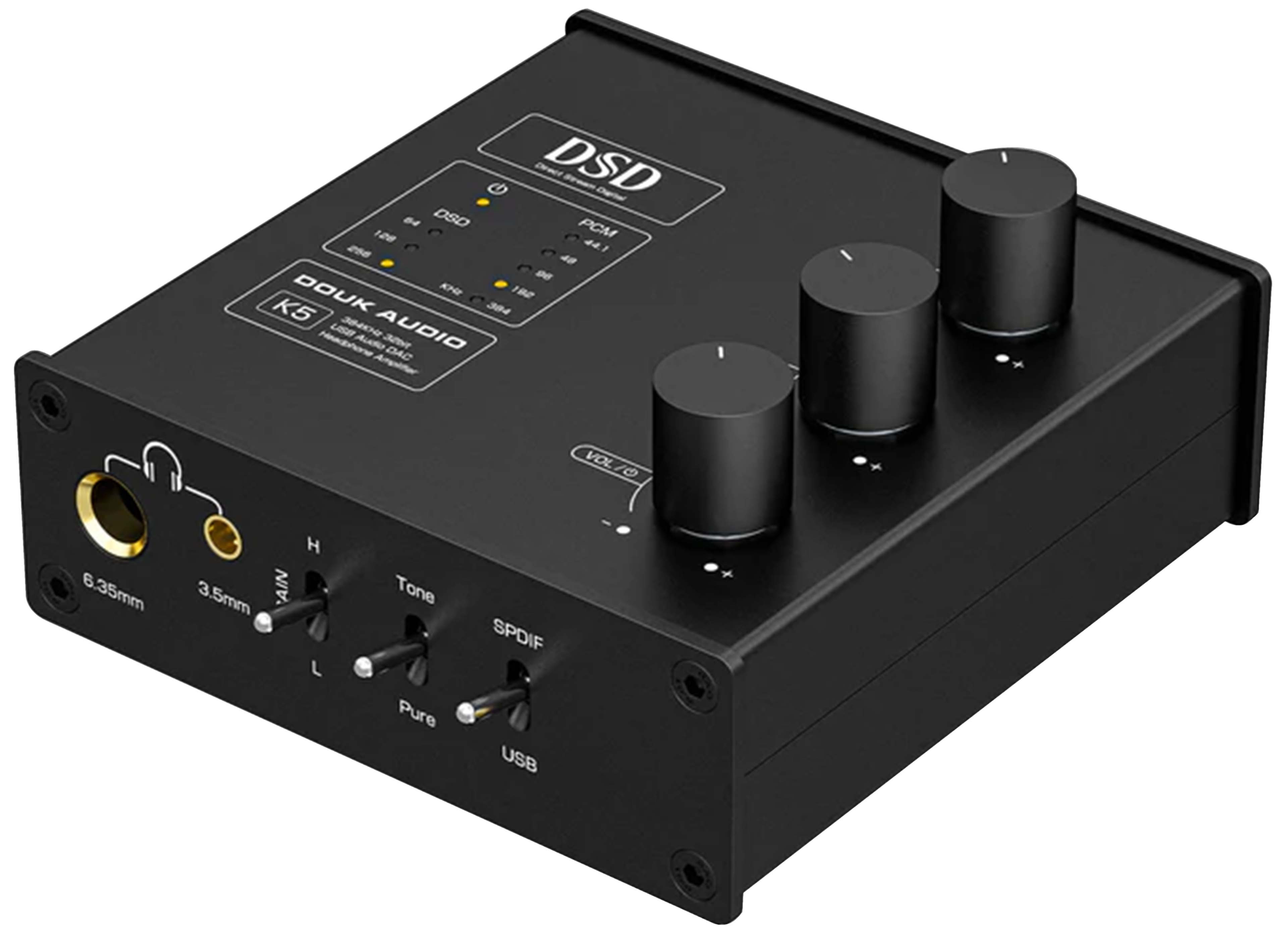 Douk Audio K5 DAC Headphone Amplifier ES9038Q2M + SA9312 32bit 384kHz DSD256