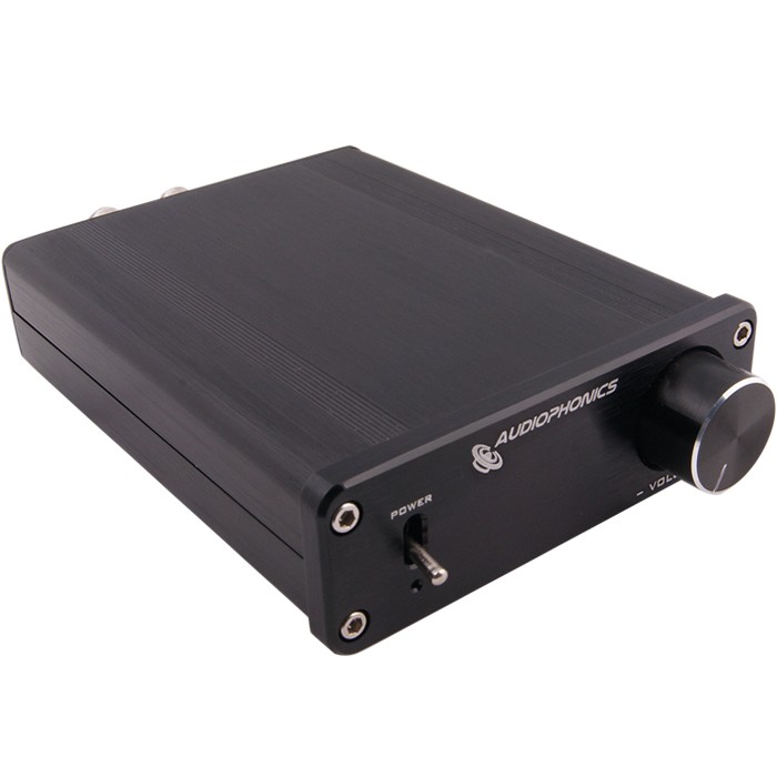 AUDIOPHONICS T-amp TA2020 Amplifier Case Aluminum Black 2x 7W / 8 Ohm