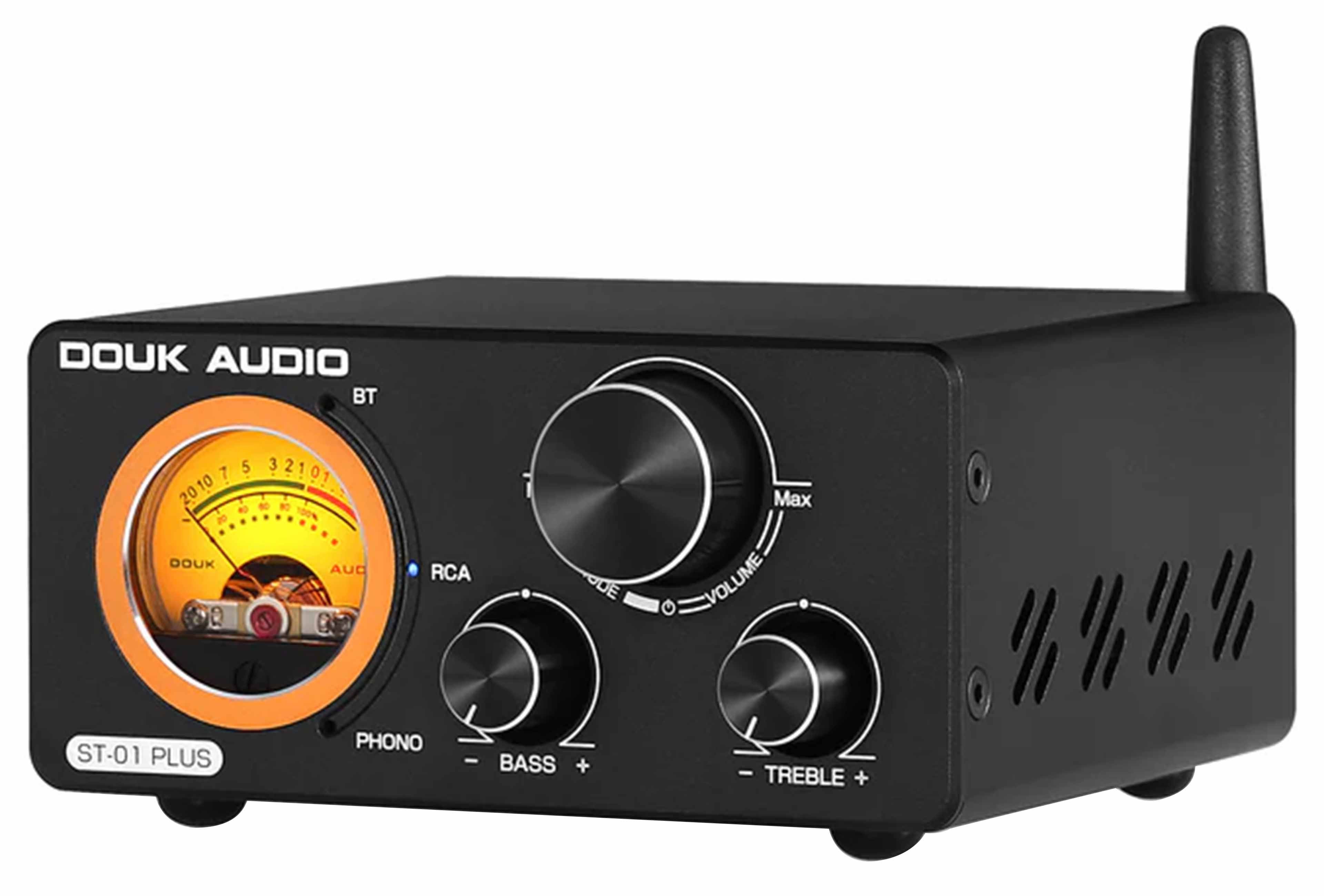 DOUK AUDIO ST-01-PLUS Amplificateur Phono TPA3255 Bluetooth 5.2 aptX HD 2x 120W @ 4 ohm