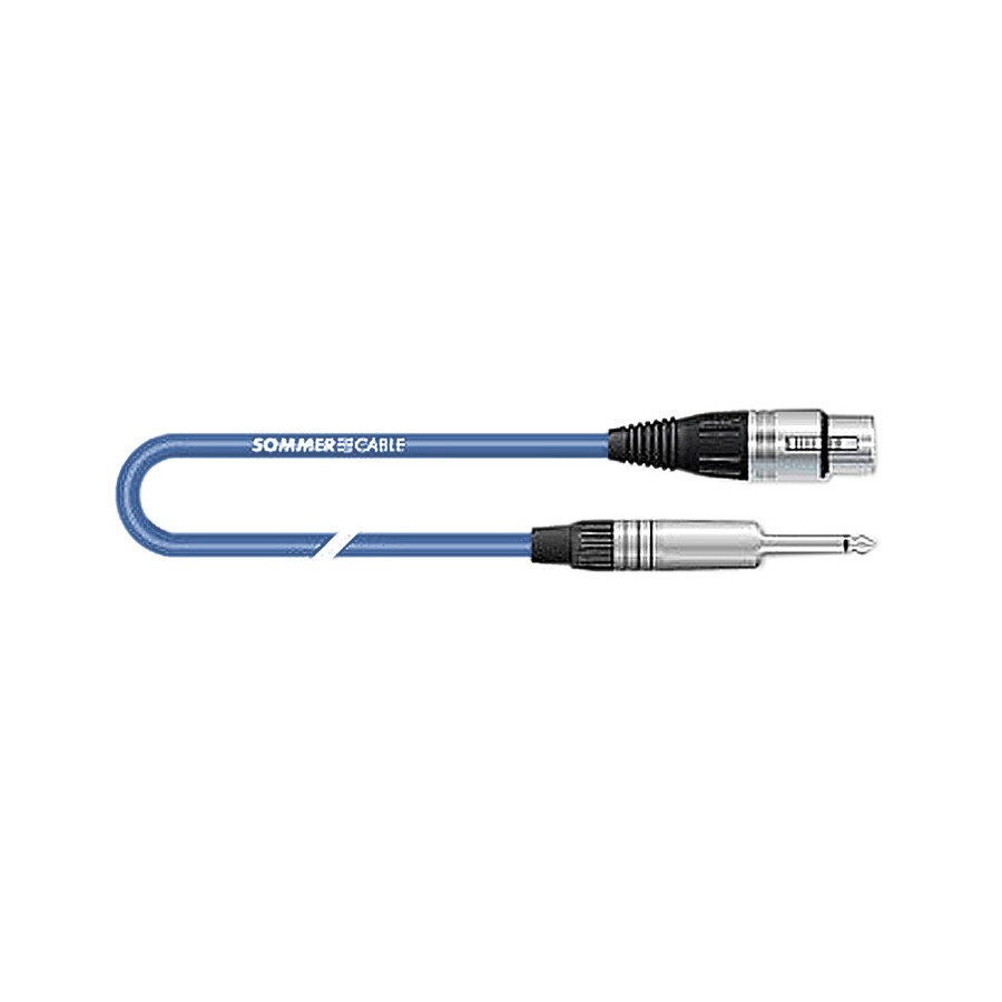 NEUTRIK STAGE 22 Female XLR to Male Mono Jack 6.35mm Cable 2.5m