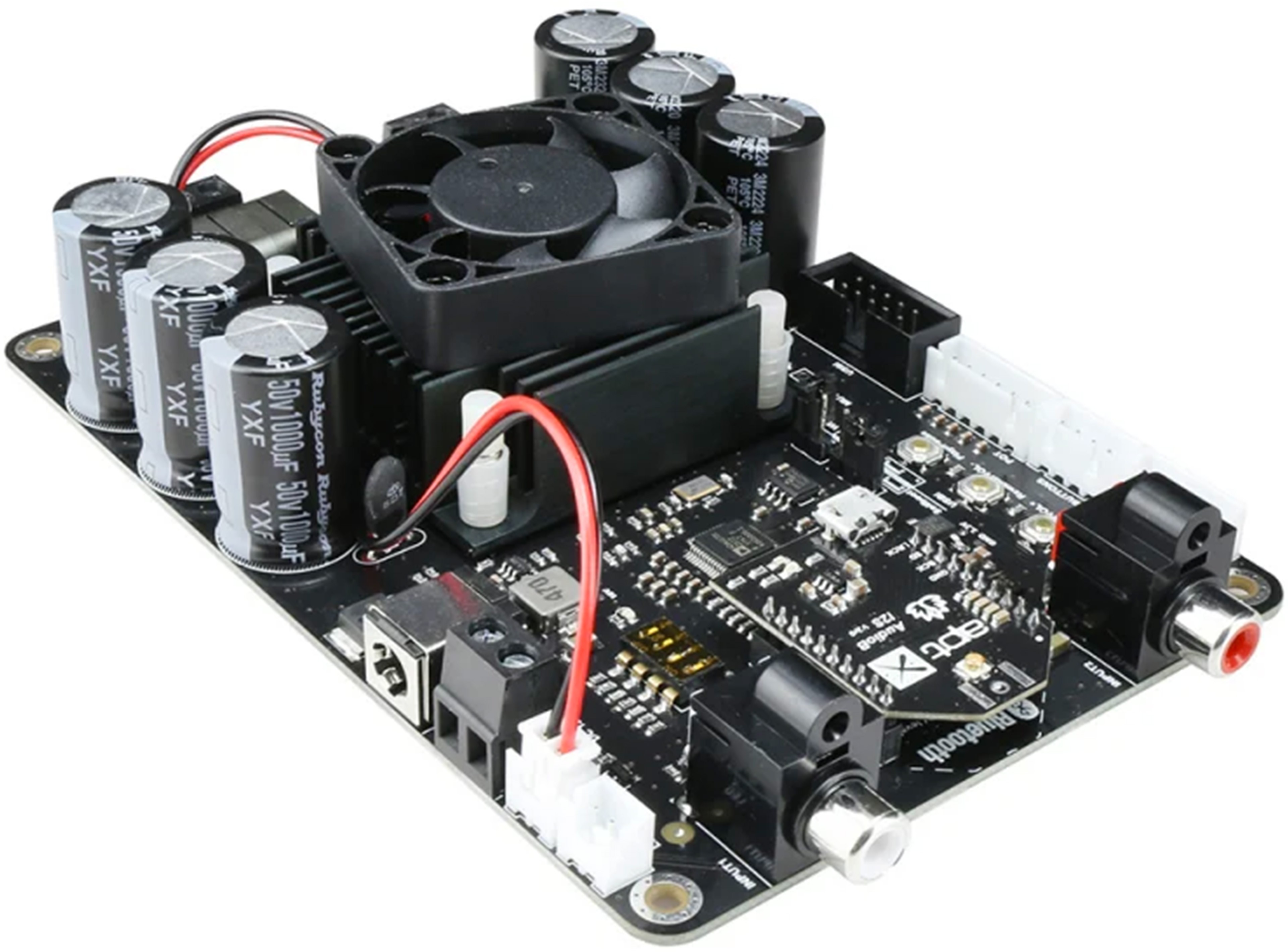 TINYSINE TSA8802B Module Amplificateur Class D Stéréo TPA3221 DAC DSP ADAU1701 Bluetooth 2x88W 4 Ohm