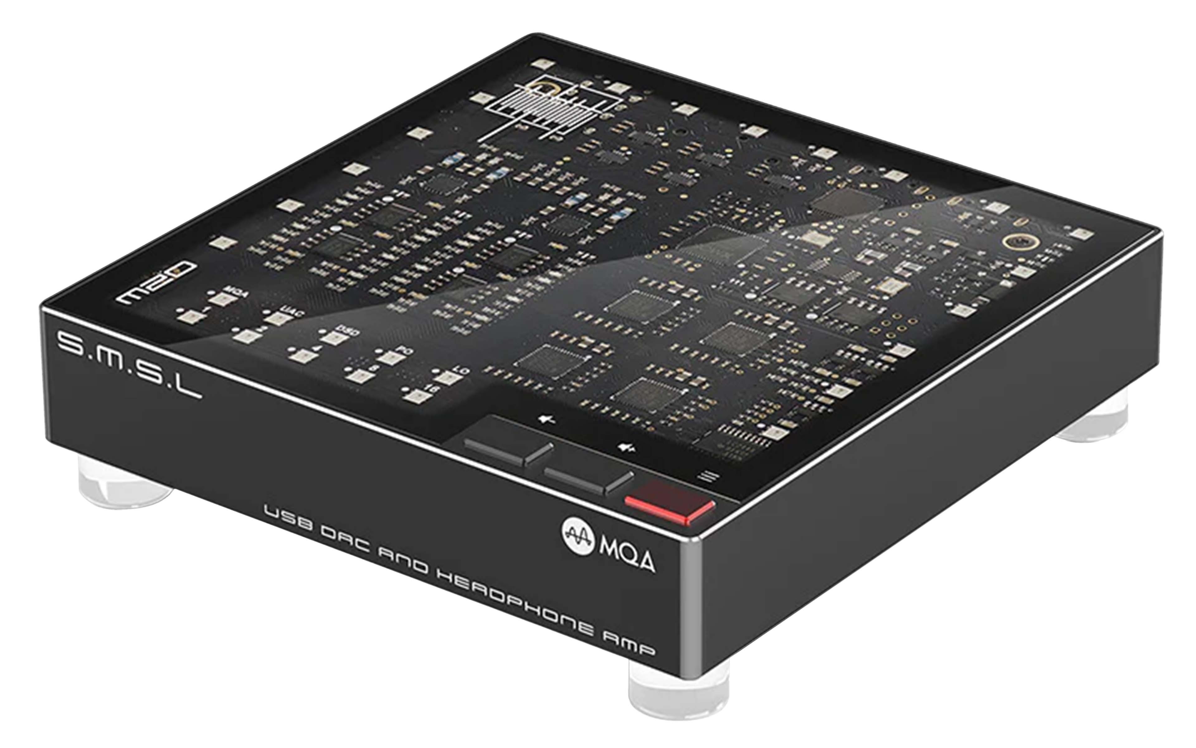 SMSL M20 DAC Headphone Amplifier 4xCS43131 XMOS XU316 TPA6120A2 32bit 768kHz DSD256 Black