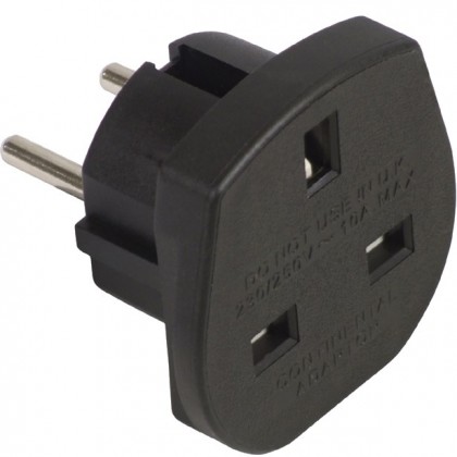 Adaptateur schuko vers prise UK BS 1363