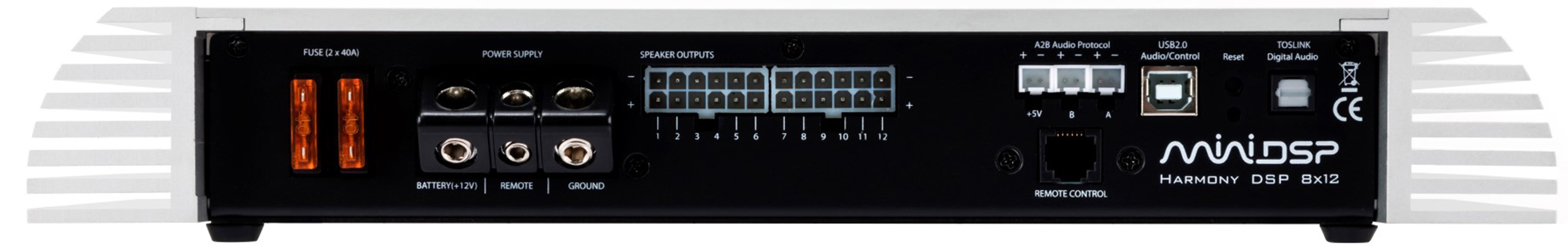 MINIDSP HARMONY DSP 8x12 Audio Processor DSP SHARC ADSP21489 12 Channel Amplifier 40W 4 Ohm Dirac Live