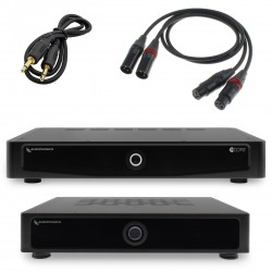 Pack Préamplificateur Audiophonics AP310-PREAMP + Amplificateur Audiophonics HPA-S600NCX + Câbles XLR Audiophonics Wire 30cm