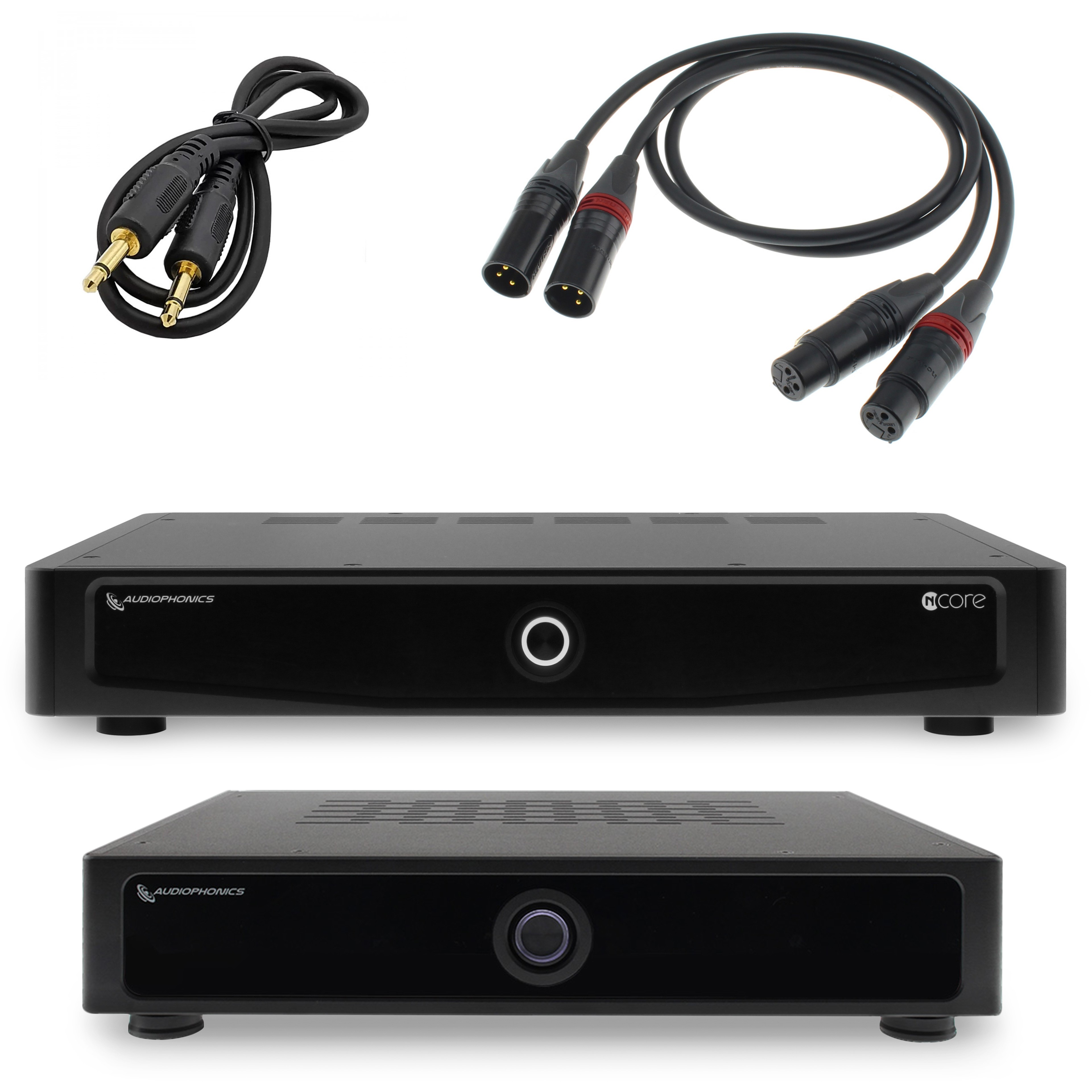 Pack Audiophonics Préamplificateur AP310-PREAMP + Amplificateur HPA-S600NCX + Câbles XLR Wire 30cm + Câble Trigger