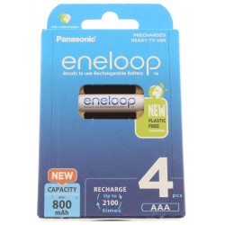 PANASONIC ENELOOP Accumulateurs NiMh AAA 1.2V 800mAh (Set x4)