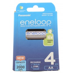 PANASONIC ENELOOP Accumulateurs NiMh AA 1.2V 2000mAh (Set x4)