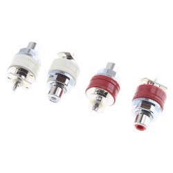 VIBORG RC-101 (R) RCA Plugs Silver / Rhodium Plated Pure Copper (Set x4)