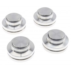 Absorbeurs de Vibrations Acier Inoxydable à bille Ø49x28mm Argent (set x4)