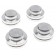 Absorbeurs de Vibrations Acier Inoxydable à bille Ø49x28mm Argent (set x4)