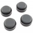 Vibrations Absorbers Silicone and Aluminium Ø44x30mm Black (Set x4)