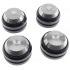 Contrepointes Pieds Amortissants en Silicone / Aluminium / Acier Inoxydable Ø52.5x31mm (Set x4)