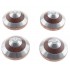 Feet Pads Wood and Stainless Steel Ø46.5x22mm (Set x4)