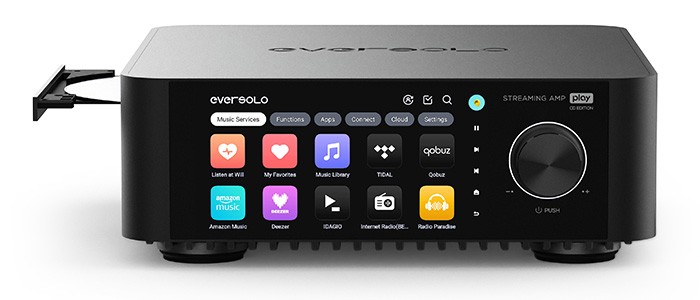 EVERSOLO PLAY CD Streamer DAC Amplifier CD Player 32bit 768kHz DSD512 2x110W 4 Ohm