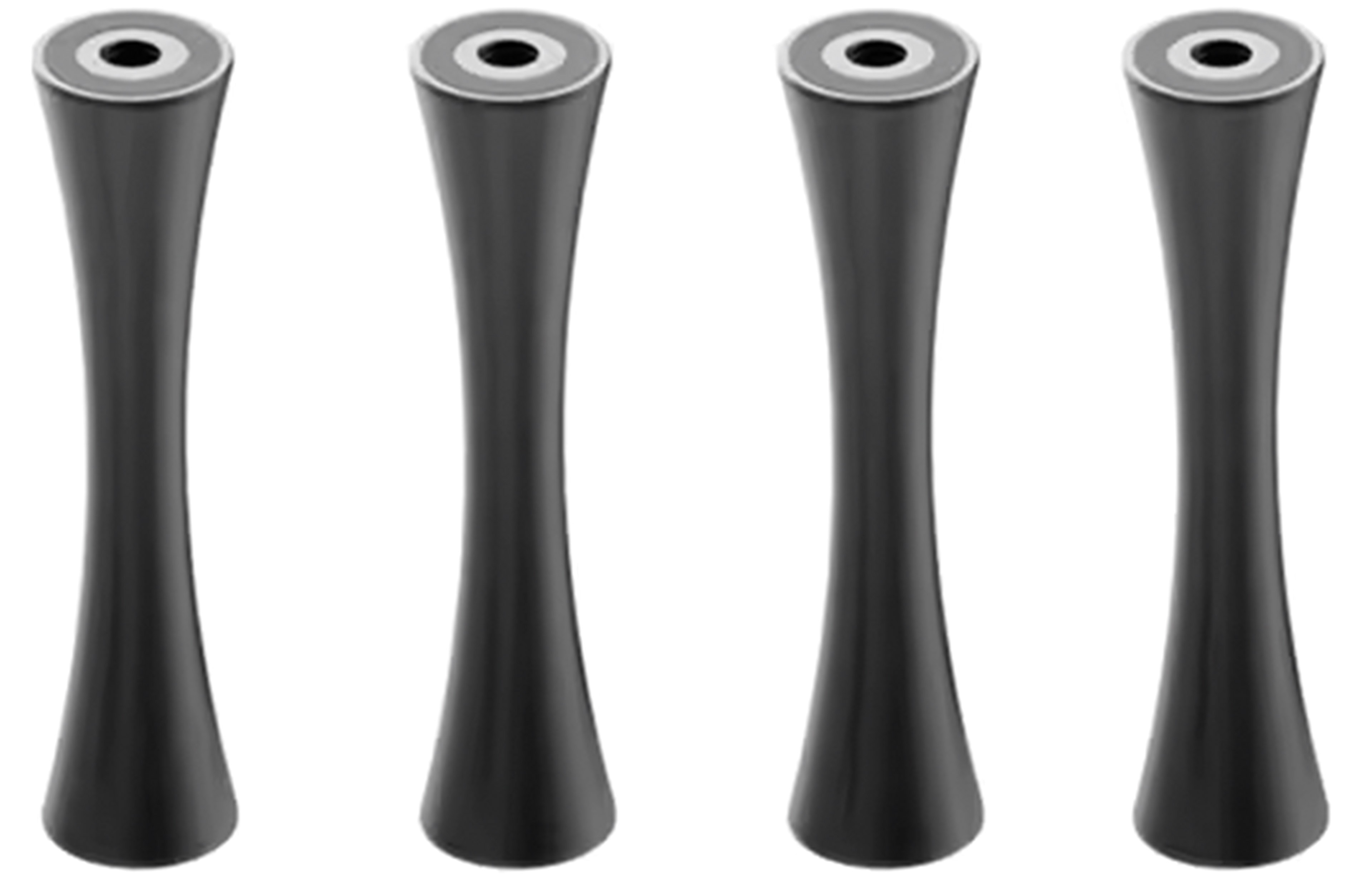 DDHIFI SR85 Pieds Aluminium pour Meuble HiFi 85mm Noir (Set x4)