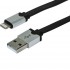 Câble Apple lightning™ (iPod / iPhone / iPad) vers USB A 90cm Noir