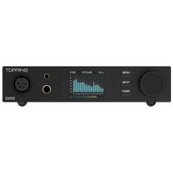 TOPPING DX5 II DAC 2xES9039Q2M Headphone Amplifier X-Hybrid Bluetooth 32bit 768kHz DSD512 Black