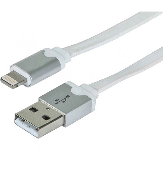 Câble Apple lightning™ (iPod/iPhone/iPad) vers USB A 90cm Blanc