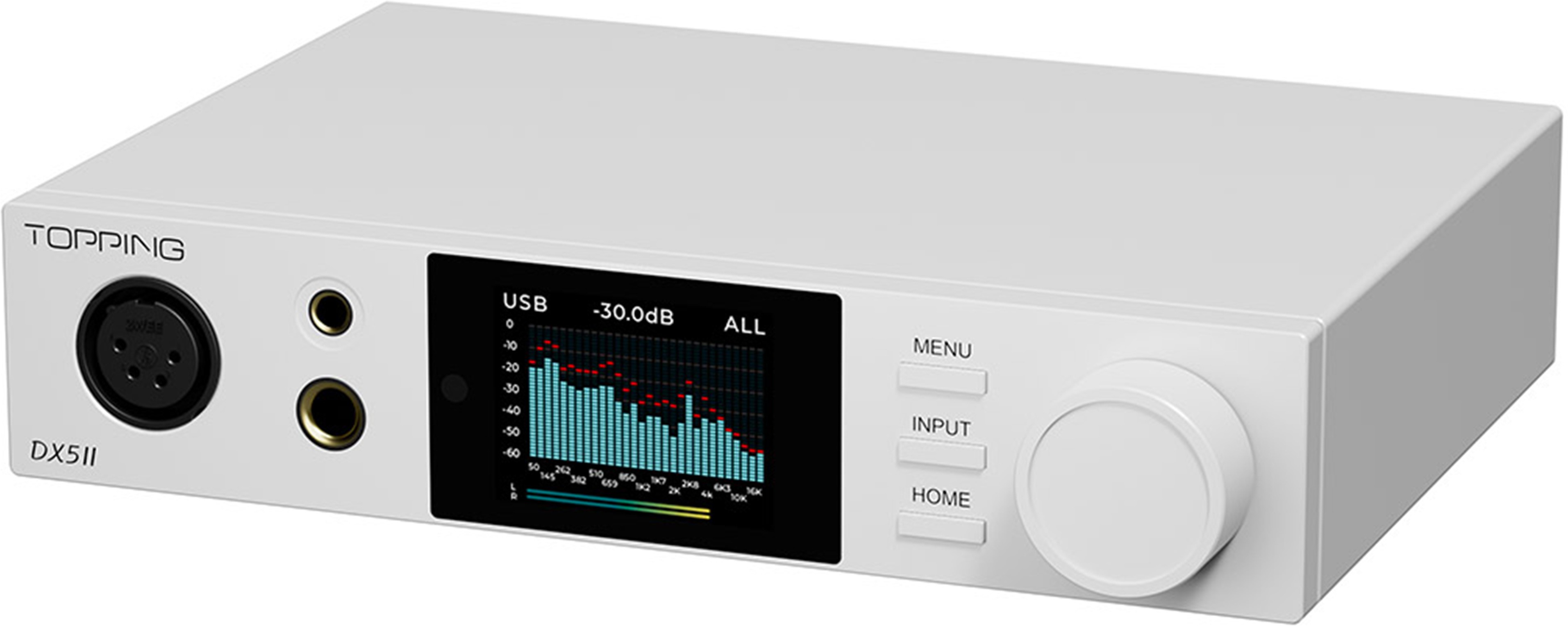 TOPPING DX5 II DAC 2xES9039Q2M Amplificateur Casque X-Hybrid Bluetooth 32bit 768kHz DSD512 Blanc